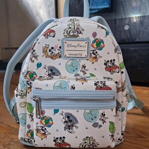 Disney World Mickey Runaway Railroad Loungefly Mini Backpack